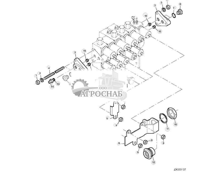 HYDRAULIC VALVE ASSEMBLY, RIGHT SIDE 